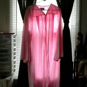 Pink graduation Cap & Gown